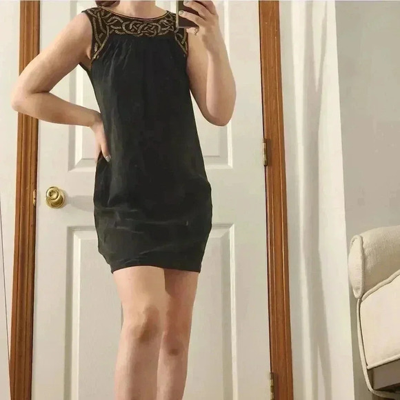 Ted Baker beaded Black silk dress - Picture 7 of 8